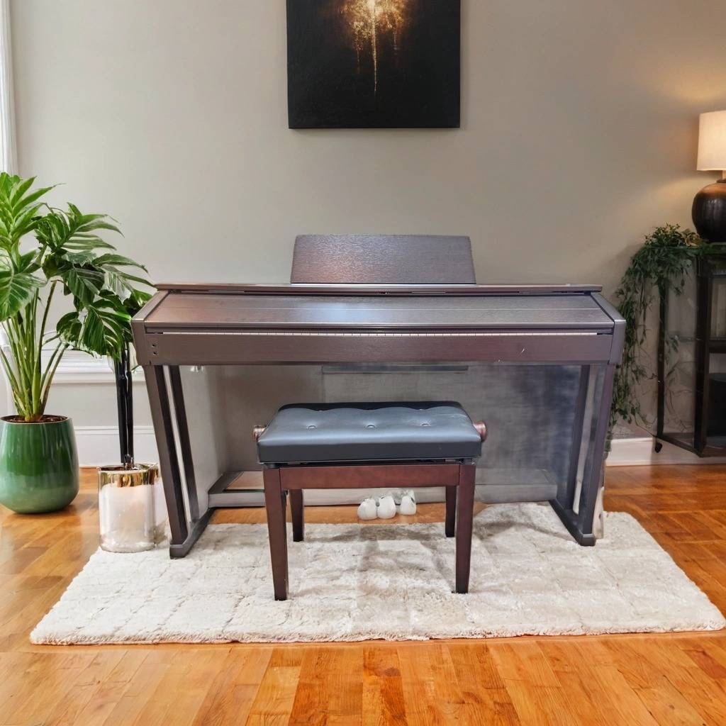 HV11867 PIANO ELÉCTRICO Y TABURETE